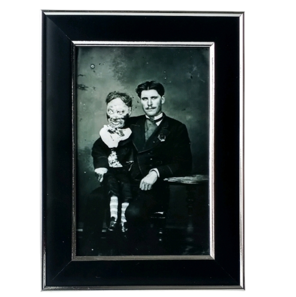 Vintage Ventriloquist Puppet Oddity Creepy Werid Sideshow Freakshow Horror Print